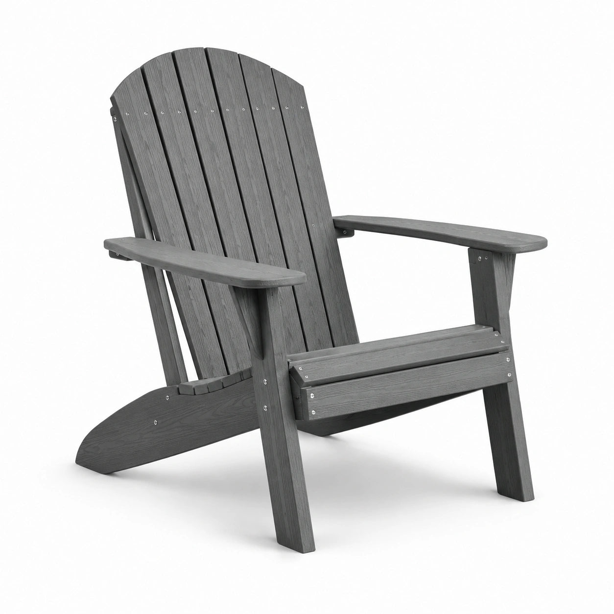 Adirondackstuhl aus Holzverbundstoff Grau 60 x 85 x 90 cm