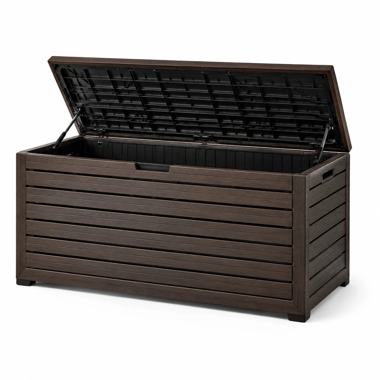 Aufbewahrungsbox Kunststoff Braun 125x60x55 cm