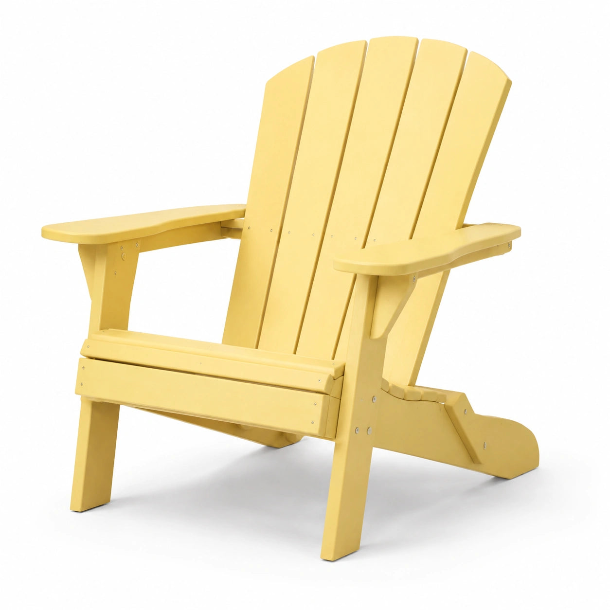 Adirondack Stuhl Polyethylen Gelb 90 cm x 80 cm x 90 cm