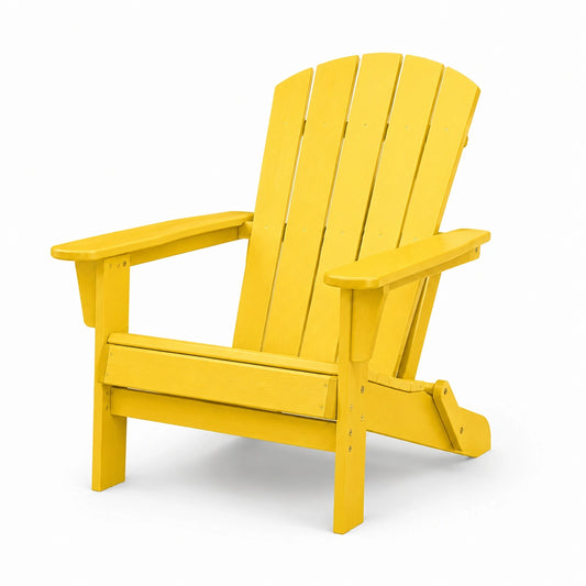Adirondackstuhl Holz Gelb 90cm x 80cm x 100cm