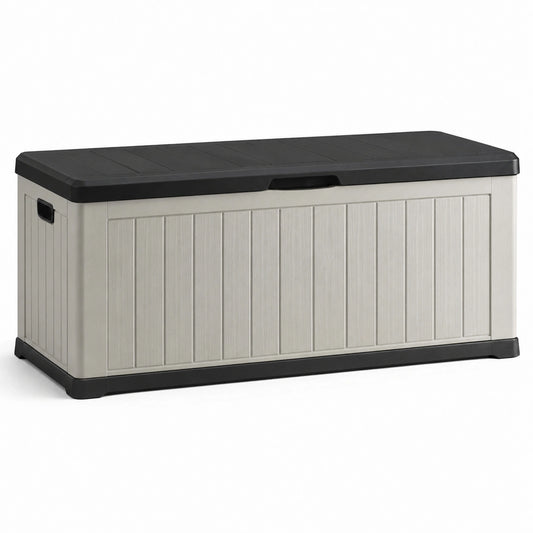 Gartenbox Kunststoff 120x45x60 cm Schwarz/Grau